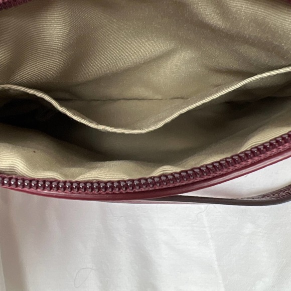 Coach Signature "C" Wristlet, Burgundy - Picture 6 of 7